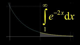 Improper integral with infinite limits, e^-2x on 1 to infinity.