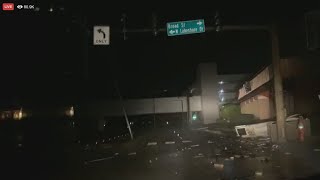 A view of the storm in Lake Charles, LA