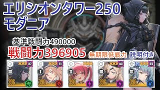 【NIKKE】エリシオンタワー250（戦力396905）モダニア 無期限低戦力 ※説明付き Elysion Tower 250 【メガニケ】【勝利の女神：NIKKE】