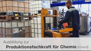 Ausbildungsvideo zur Produktionsfachkraft für Chemie