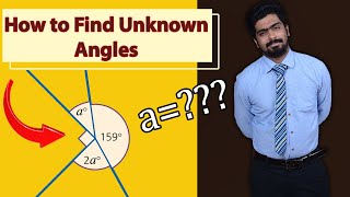 Lines and Angles : How to Find Missing Angles in Parallel Lines & Point on a Line