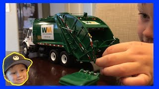 Roman's Miniature Waste Management Toy Truck - Close Up View!
