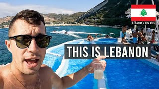 Rocca Marina beach club in Lebanon (I WAS SHOCKED) 🇱🇧