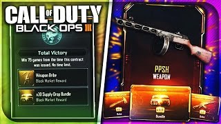 UNLOCKING "NEW DLC WEAPON" IN BLACK OPS 3! - FREE BO3 "WEAPON BRIBE" CONTRACT! (BO3 Free DLC Weapon)