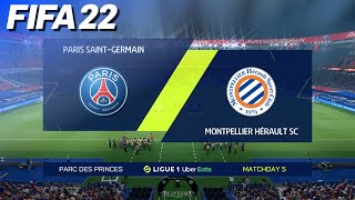 FIFA 22 - Paris Saint Germain vs. Montpellier @ Parc Des Princes | PS5