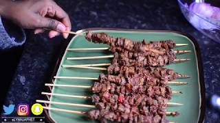 BEEF SUYA STICK MEAT KEBAB RECIPE