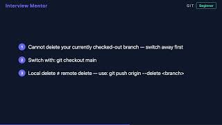 How to Delete a Git Branch (Safe vs Force)
