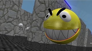 Short video with pac man 3D