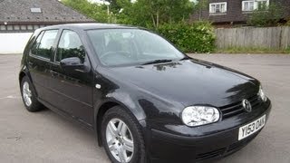 Volkswagen Golf 1.6 5 Door Hatchback In Black With Alloys 2001 Y Reg @ Target Cars