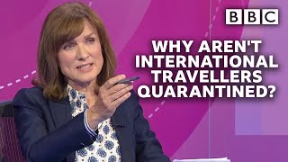 Coronavirus: Should we isolate people arriving in the UK? | Question Time - BBC