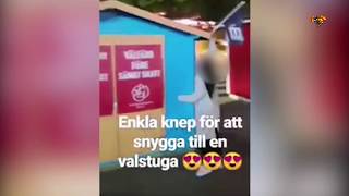 Här saboterar SSU Moderaternas valstuga