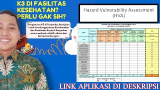 Aplikasi HVA Hazard Vulnerability Assessment Penilaian Kerentanan Bahaya K3. Link download di deskri