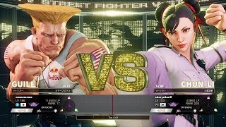 Daigo Umehara (Guile) vs shoryukenV (Chun Li)：ウメハラ（ガイル）vs shoryukenV（春麗）