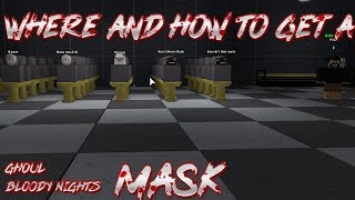 Ghoul Bloody Nights Secret Mask Location Roblox Ghoul Bloody Nights