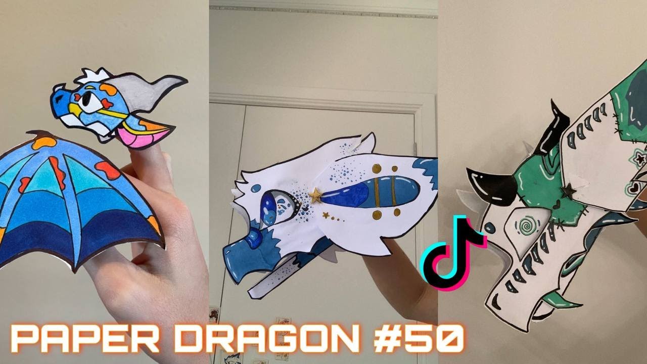 Dragon Puppet Tiktoks Paper Dragon Tiktok Compilation 50 Youtube