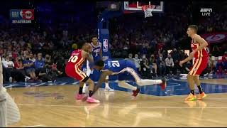 Joel Embiid Tried to Take Out John Collins Knees after Dirtiest Play Of the Season..