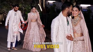 KL Rahul and Athiya Shetty FIRST VIDEO after Marriage as Husband and wife | Newly Married Couple