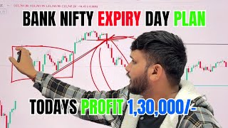 Todays Profit 1,30,000 , Banknifty Expiry day plan