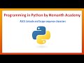 30 ASCII, Unicode and Escape Sequence in Python by Hemanth Academy