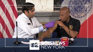 Mayor Eric Adams urges New Yorkers to get fully vaccinated