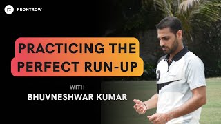 Practice Bowling Run-Up with Bhuvneshwar Kumar l FrontRow