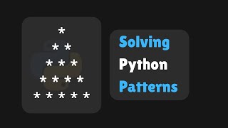 Python Pattern: Equilateral Triangle of Stars | VS Code