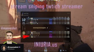 [INIURIA/CS2] Stream sniping a twitch streamer on CS2