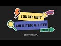 MENUKAR UNIT LITER & MILILITER TAHUN 5 (PART 1) l CIKGU FARIDAH ALI