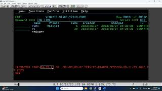 Mainframe tips - TSO time #Shorts Shorts #Mainframe @venkatsince2010