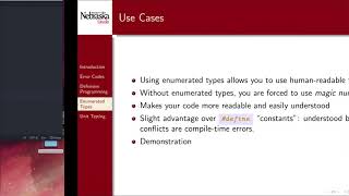 6.4 - Error Handling - Enumerated Types