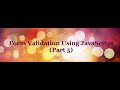Form Validation Using JavaScript tutorial (Part-5) - Password Validation