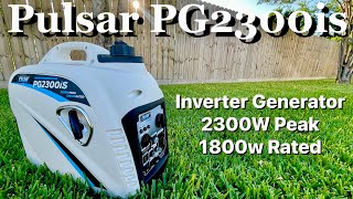 Pulsar PG2300iS 2,300W Portable Gas-Powered Inverter Generator with USB Outlet \u0026 Parallel Capability