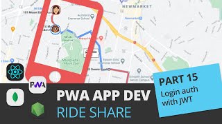 Rideshare app part 15 - NodeJS Express API: login authentication with JWT (JSONWebToken)