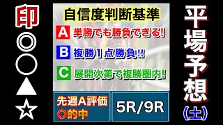 2021年 2月27日　中山・阪神　平場予想　全レース