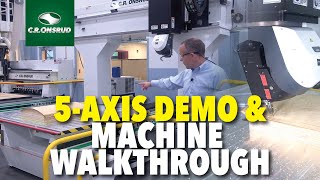 5-Axis CNC Router - Plywood Chair Back Demo & Machine Walkthrough - The S-Series by C.R. Onsrud