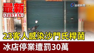 23客人感染沙門氏桿菌 冰店停業遭罰30萬【最新快訊】