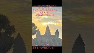 【カンボジア🇰🇭】感動！年に２回アンコールワットの中央塔に太陽が昇る日です。３月と９月の19日〜24日まで人が多いです。 LINE🆔: bunthang.168