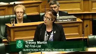 20.03.14 - Question 12: Tracey Martin to the Minister of Education