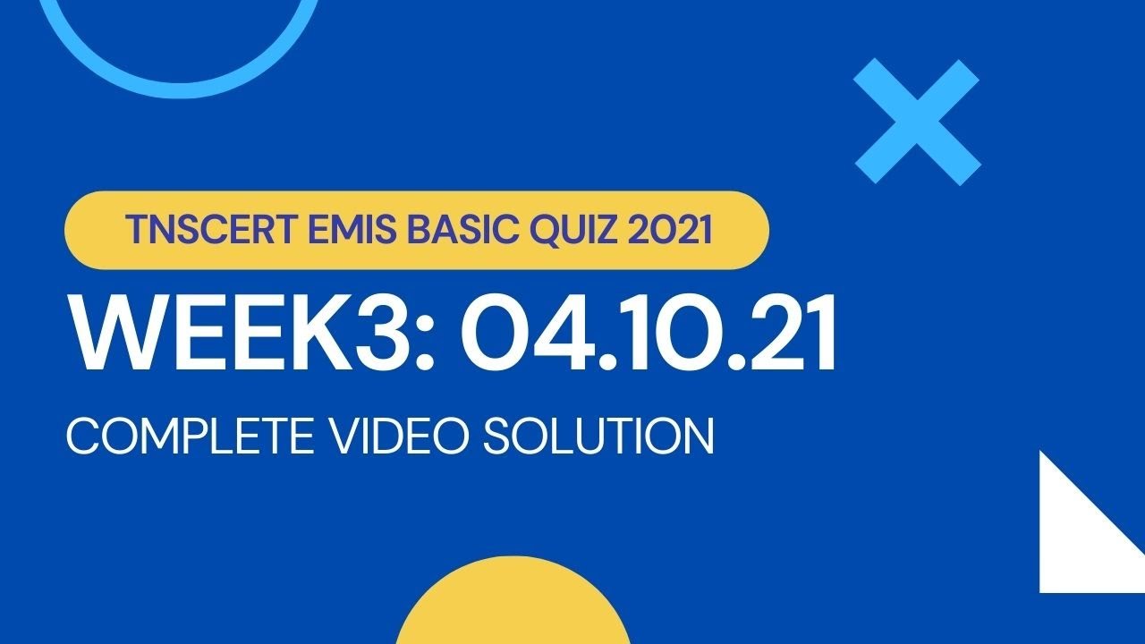 Basic Quiz Week 3 - YouTube