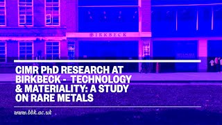 Technology \u0026 Materiality: A Study on Rare Metals