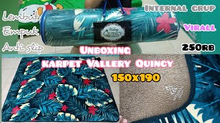 Unboxing Karpet Vallery Quincy size 150x190 Internalgroup | rekomen karpet lembut empuk murah 250rb