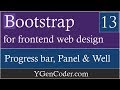 Bootstrap Components #13: Progress bar, Panel & Well
