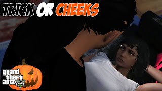 Trick Or Cheeks🎃| Psycho Baby Mama [True Story] (GTA 5 Funny Skit) PettyStoryTime 23