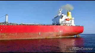 Dangerous accident in Arabian sea with big ship