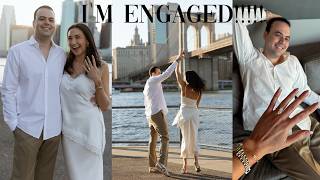 I'M ENGAGED!!!! my insane *surprise proposal* VLOG + proposal story + ring tour 💍🥂🍾✨❤️