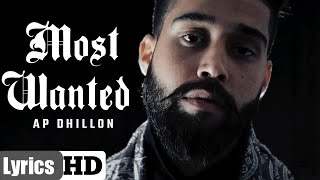 Most Wanted - AP Dhillon | Gurinder Gill | Gminxr | Latest Punjabi Song | ap dhillon all songs