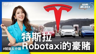 【挑戰最淺白】特斯拉Robotaxi的豪賭，無人駕駛計程車即將上路，華爾街不買單！？