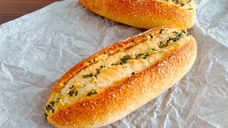 蒜香软法面包｜Garlic bread