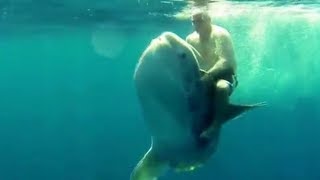 Riding a Mola Mola