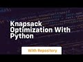Knapsack optimization with python
